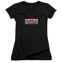 GMC Juniors V Neck Shirt Beat Up 1959 Logo Black T-Shirt GMC Juniors V Neck Shirt Beat Up 1959 Logo Black T-Shirt