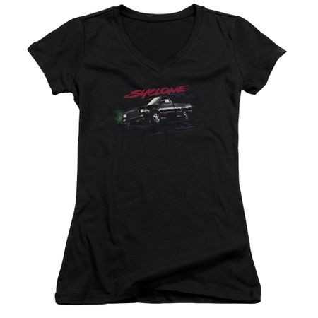 GMC Juniors V Neck Shirt Syclone Black T-Shirt
