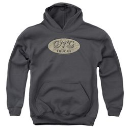 GMC Kids Hoodie Vintage Oval Logo Charcoal Youth Hoody GMC Kids Hoodie Vintage Oval Logo Charcoal Youth Hoody