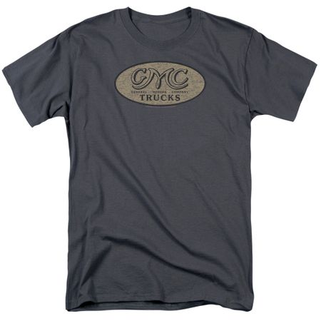 GMC Shirt Vintage Oval Logo Charcoal T-Shirt