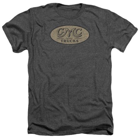 GMC Shirt Vintage Oval Logo Heather Charcoal T-Shirt