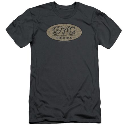 GMC Slim Fit Shirt Vintage Oval Logo Charcoal T-Shirt