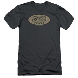 GMC Slim Fit Shirt Vintage Oval Logo Charcoal T-Shirt GMC Slim Fit Shirt Vintage Oval Logo Charcoal T-Shirt