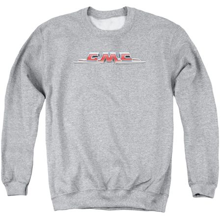 GMC Sweatshirt Chrome Logo Adult Athletic Heather Sweat Shirt