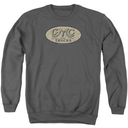 GMC Sweatshirt Vintage Oval Logo Adult Charcoal Sweat Shirt GMC Sweatshirt Vintage Oval Logo Adult Charcoal Sweat Shirt