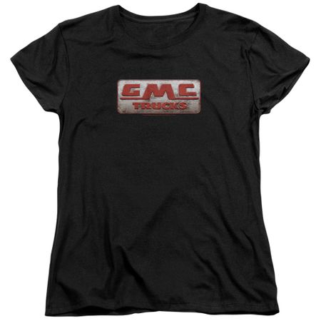 GMC Womens Shirt Beat Up 1959 Logo Black T-Shirt