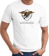 God Bless America US Navy Seal Patriotic Adult T-shirt - White