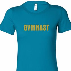 Gold Shimmer Gymnast Ladies Gymnastics Shirts