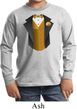 Gold Vest Tuxedo Kids Long Sleeve Shirt