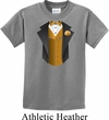 Gold Vest Tuxedo Kids Shirt