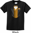 Gold Vest Tuxedo Kids Shirt