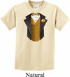 Gold Vest Tuxedo Kids Shirt
