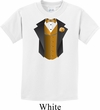 Gold Vest Tuxedo Kids Shirt