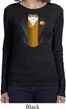 Gold Vest Tuxedo Ladies Long Sleeve Shirt