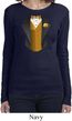 Gold Vest Tuxedo Ladies Long Sleeve Shirt