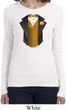 Gold Vest Tuxedo Ladies Long Sleeve Shirt