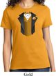 Gold Vest Tuxedo Ladies Shirt