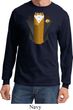 Gold Vest Tuxedo Long Sleeve Shirt