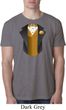 Gold Vest Tuxedo Mens Burnout Shirt