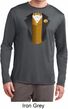 Gold Vest Tuxedo Mens Dry Wicking Long Sleeve Shirt