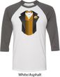 Gold Vest Tuxedo Mens Raglan Shirt