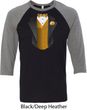 Gold Vest Tuxedo Mens Raglan Shirt