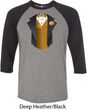 Gold Vest Tuxedo Mens Raglan Shirt