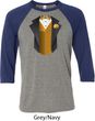 Gold Vest Tuxedo Mens Raglan Shirt