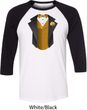 Gold Vest Tuxedo Mens Raglan Shirt