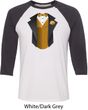 Gold Vest Tuxedo Mens Raglan Shirt