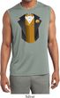 Gold Vest Tuxedo Mens Sleeveless Moisture Wicking Shirt