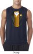 Gold Vest Tuxedo Mens Sleeveless Shirt