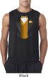 Gold Vest Tuxedo Mens Sleeveless Shirt