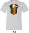 Gold Vest Tuxedo Mens Tall Shirt