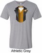 Gold Vest Tuxedo Mens Tri Blend Crewneck Shirt