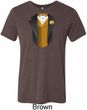 Gold Vest Tuxedo Mens Tri Blend Crewneck Shirt