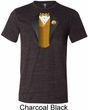 Gold Vest Tuxedo Mens Tri Blend Crewneck Shirt