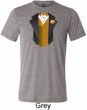 Gold Vest Tuxedo Mens Tri Blend Crewneck Shirt