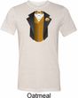 Gold Vest Tuxedo Mens Tri Blend Crewneck Shirt