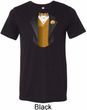 Gold Vest Tuxedo Mens Tri Blend Crewneck Shirt
