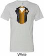 Gold Vest Tuxedo Mens Tri Blend Crewneck Shirt