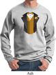 Gold Vest Tuxedo Sweatshirt