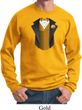 Gold Vest Tuxedo Sweatshirt
