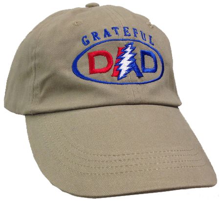 Grateful Dad Adult Hat - Khaki