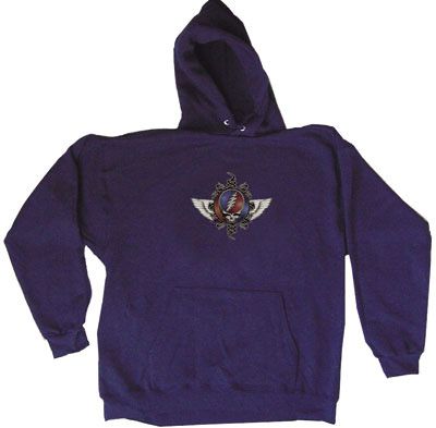 Grateful Dead Hoodie Hooded Sweatshirt 40th Wings Stealie Hoody