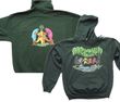 Grateful Dead Hoodie Wood Bears Hooded Sweatshirt Green Hoody