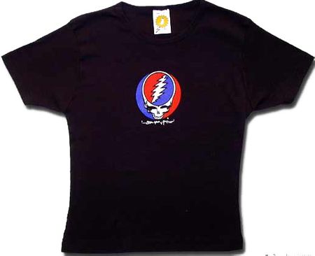 Grateful Dead Juniors T-shirt Steal Your Face Black Fitted Tee Shirt