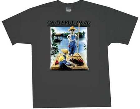 Grateful Dead Shirt Tom Sawyer Adult Charcoal Tee T-Shirt