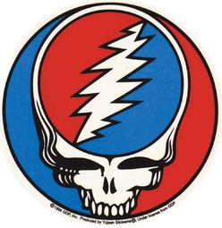 Grateful Dead Sticker Stealie 4" X 6" Sticker