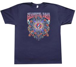Grateful Dead T-shirt New Years Adult Navy Tee Shirt